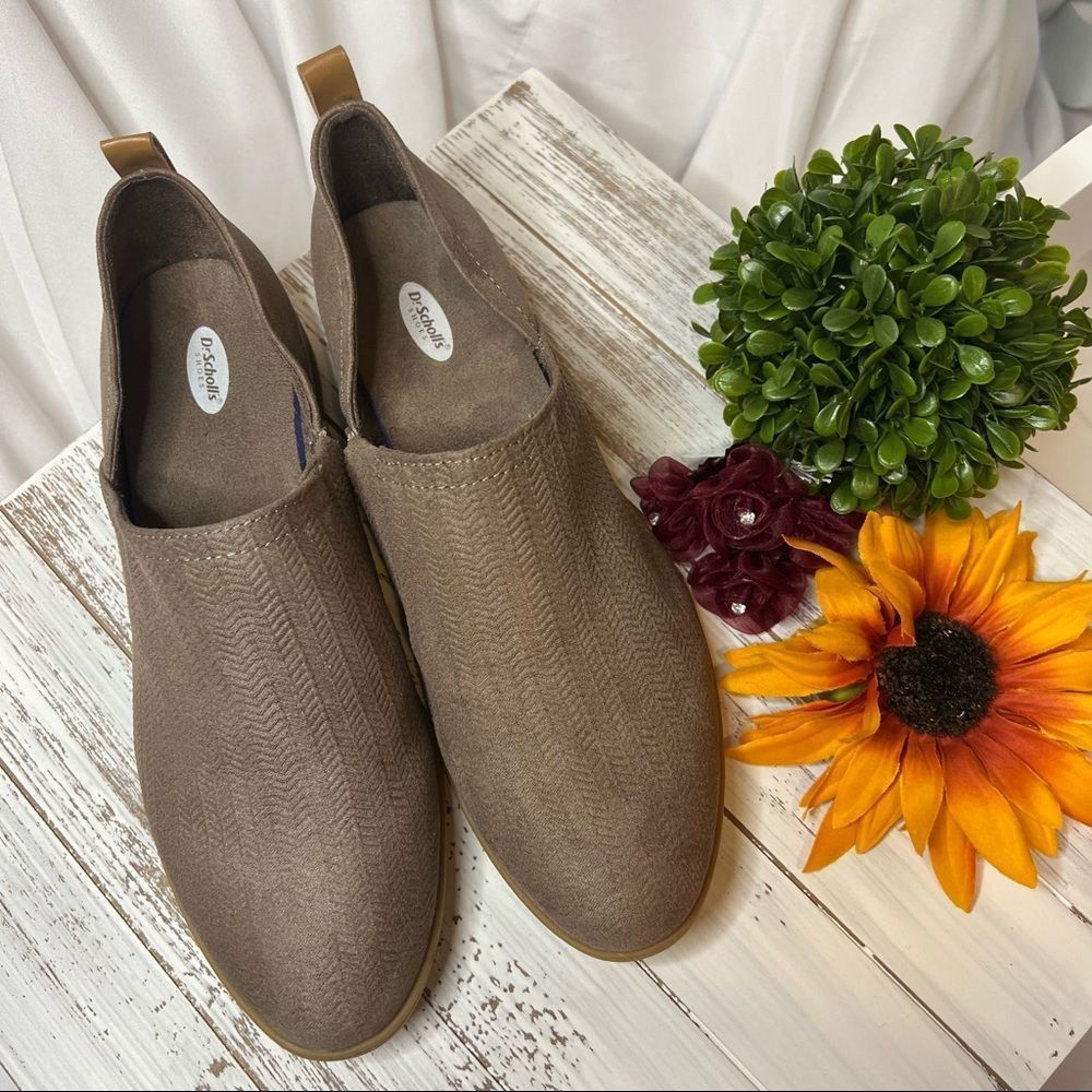Taupe Slip-ons - Size 6.5